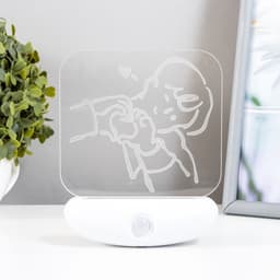 Ночник «Любовь» LED 3 Вт USB АКБ белый 12×14.5 см RISALUX