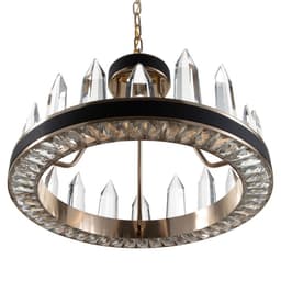 Люстра «Кристалл» LED 50 Вт 3000К черно-золотой 50×50×35-155 см BayerLux