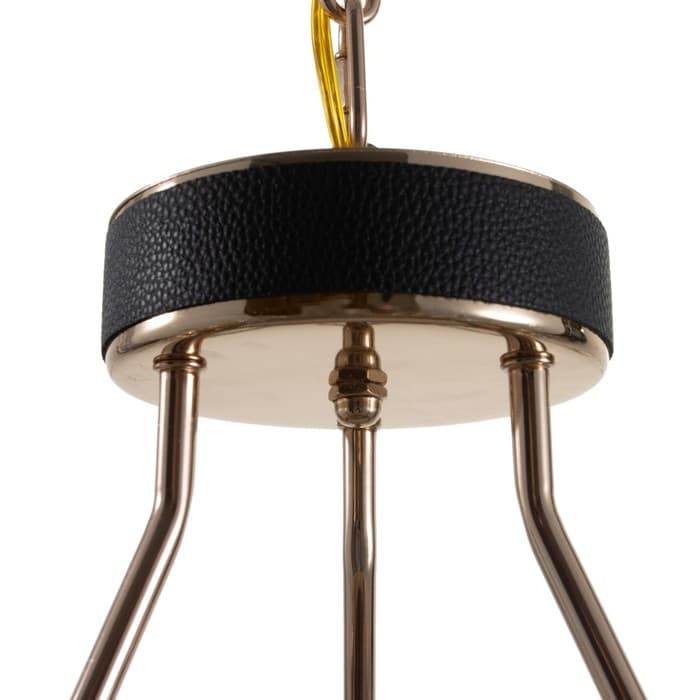 Люстра «Кристалл» LED 50 Вт 3000К черно-золотой 50×50×35-155 см BayerLux