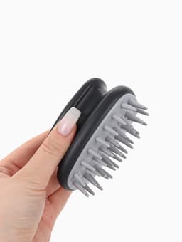 Щётка - массажёр для мытья головы, 10×6×6.2 см, в блистере, МИКС