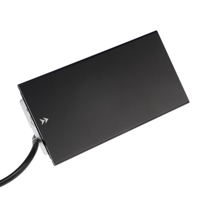 Блок розеточный в стол, сдвижная крышка, 10 А, 2 розетки, 2xUSB, 2A, провод 1.8 м, чёрный