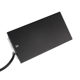 Блок розеточный в стол, сдвижная крышка, 10 А, 2 розетки, 2xUSB, 2A, провод 1.8 м, чёрный