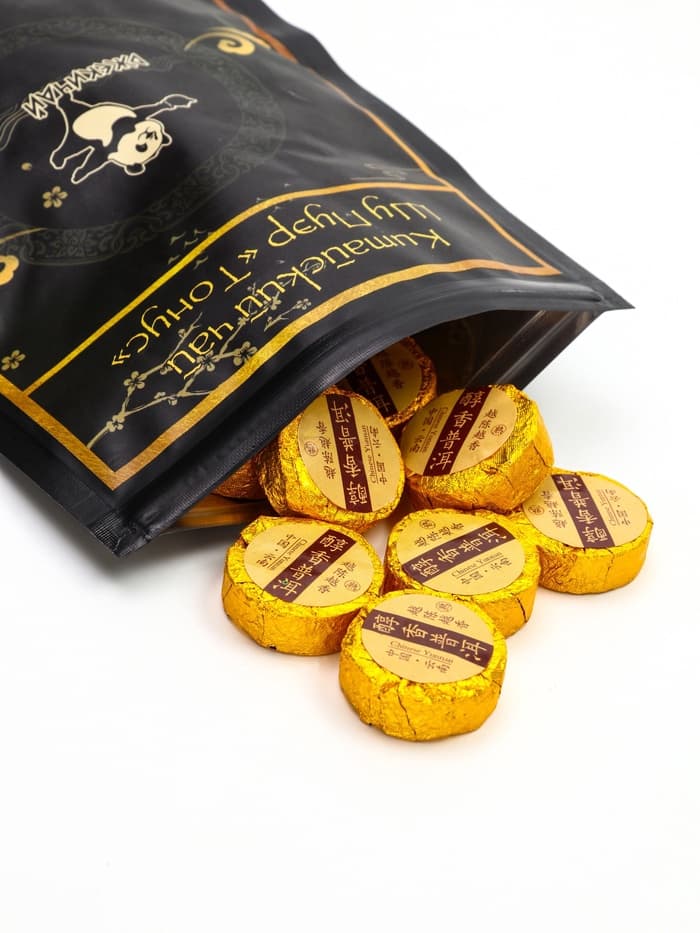 Чай китайский выдержанный «ДЖЕКИЧАЙ. Шу Пуэр», (набор 8 шт.), Юньнань, 2017 г, 50 г