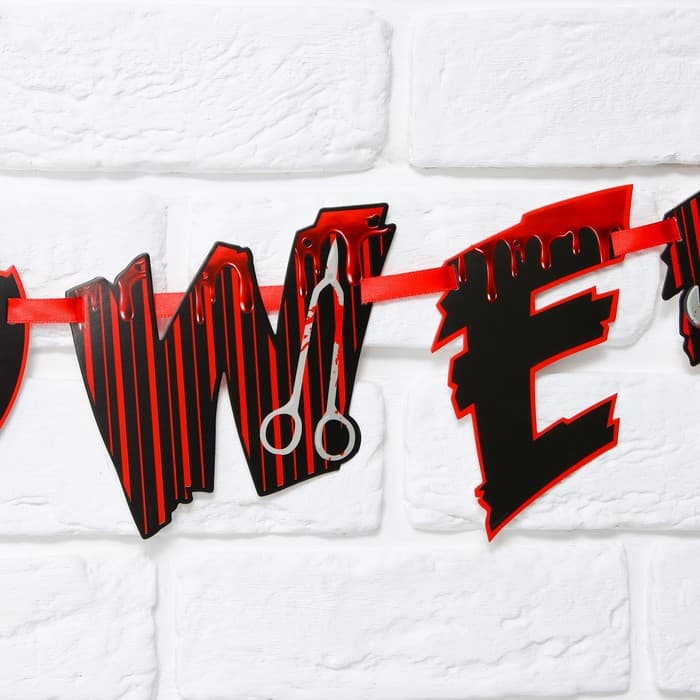 Гирлянда на ленте на Хэллоуин Happy Halloween, длина 250 см