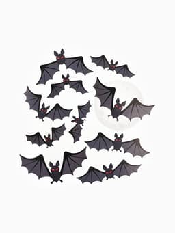 Декор на стену «Настоящая ночь страха и ужаса», летучие мыши, набор 10 шт.