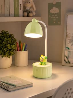 Лампа настольная RISALUX «Мини лягушонок», светодиодная, 3 режима, 6.4 Вт, USB, салатовая, 10×10×37.5 см