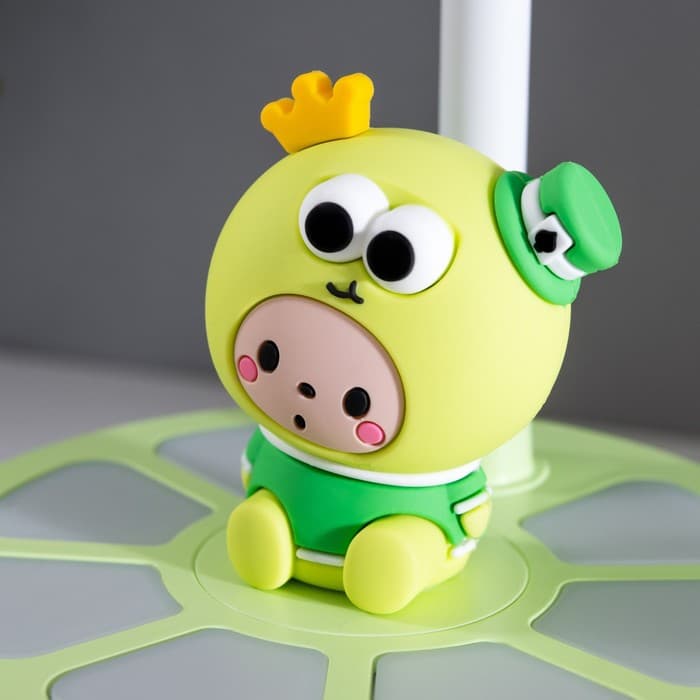 Лампа настольная «Мини лягушонок» LEd=3 режима 6.4 Вт USB салатовый 10×10×37.5 см RISALUX