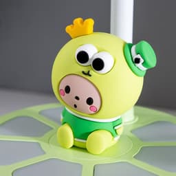 Лампа настольная «Мини лягушонок» LEd=3 режима 6.4 Вт USB салатовый 10×10×37.5 см RISALUX