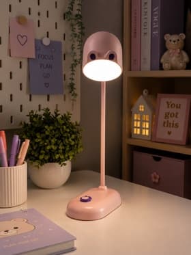Лампа настольная RISALUX «Мими», светодиодная, 3 Вт, диммер, USB, розовая, 8×12.5×32 см