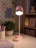 Лампа настольная RISALUX «Мими», светодиодная, 3 Вт, диммер, USB, розовая, 8×12.5×32 см