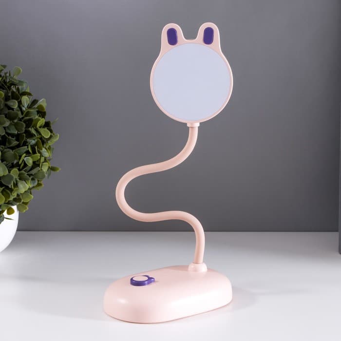 Лампа настольная «Мими» LED 3 Вт диммер USB розовый 8×12.5×32 см RISALUX