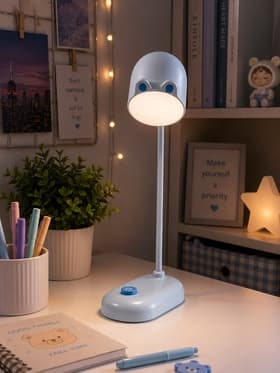 Лампа настольная RISALUX «Мими», светодиодная, 3 Вт, диммер, USB, голубая, 8×12.5×32 см