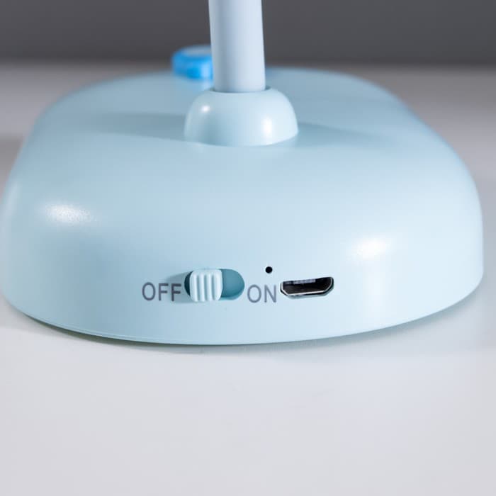 Лампа настольная «Мими» LED 3 Вт диммер USB голубой 8×12.5×32 см RISALUX