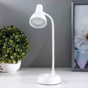 Лампа настольная «Моно» LED 1 режим 1 Вт 3AA белый 8×8×32 см