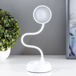 Лампа настольная «Моно» LED 1 режим 1 Вт 3AA белый 8×8×32 см