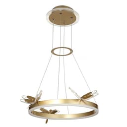 Люстра «Стрекоза»LED 48 Вт 3000-6000К золото 52×52×80 см BayerLux