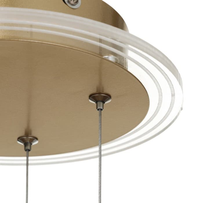 Люстра «Стрекоза»LED 48 Вт 3000-6000К золото 52×52×80 см BayerLux