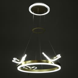 Люстра «Стрекоза»LED 48 Вт 3000-6000К золото 52×52×80 см BayerLux