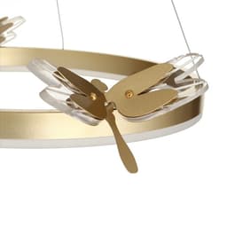 Люстра «Стрекоза»LED 48 Вт 3000-6000К золото 52×52×80 см BayerLux