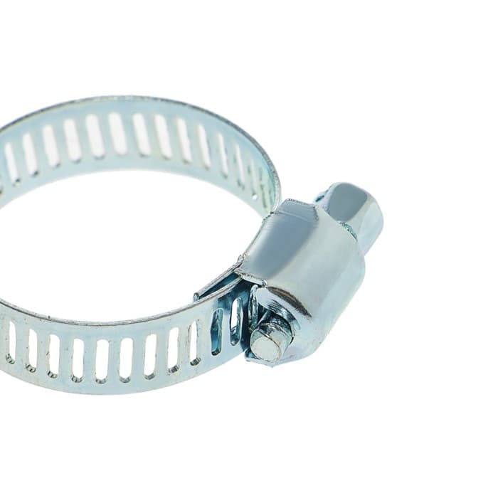 Хомут червячный ZEIN, сквозная просечка, диаметр 16-25 мм, ширина 8 мм, оцинкованный