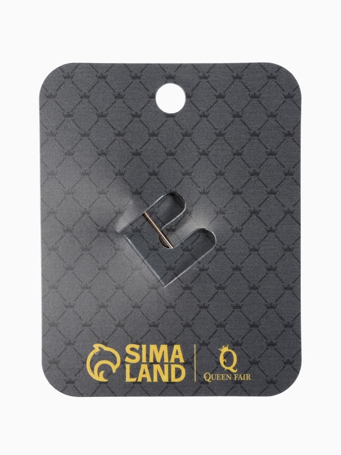 Брошь «Императрица», коричневая в чернёном золоте