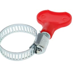 Хомут червячный с «барашком» ZEIN, сквозная просечка, диаметр 13-23 мм, оцинкованный