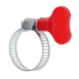 Хомут червячный с «барашком» ZEIN, сквозная просечка, диаметр 16-27 мм, оцинкованный