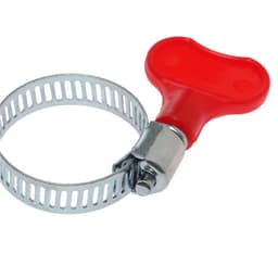 Хомут червячный с «барашком» ZEIN, сквозная просечка, диаметр 16-27 мм, оцинкованный