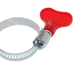 Хомут червячный с «барашком» ZEIN, сквозная просечка, диаметр 20-32 мм, оцинкованный