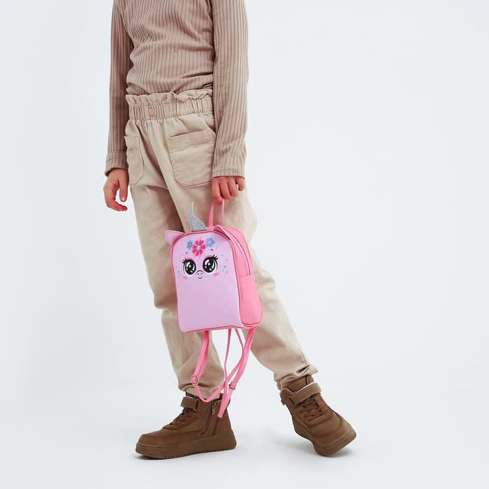 Рюкзак детский для девочки «Единорог», 15 см × 5 см × 20 см