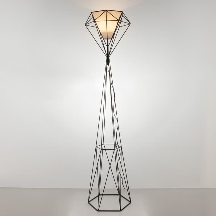 Торшер 19081/1 E27 40 Вт черный 35×35×175 см