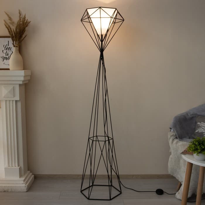 Торшер 19081/1 E27 40 Вт черный 35×35×175 см