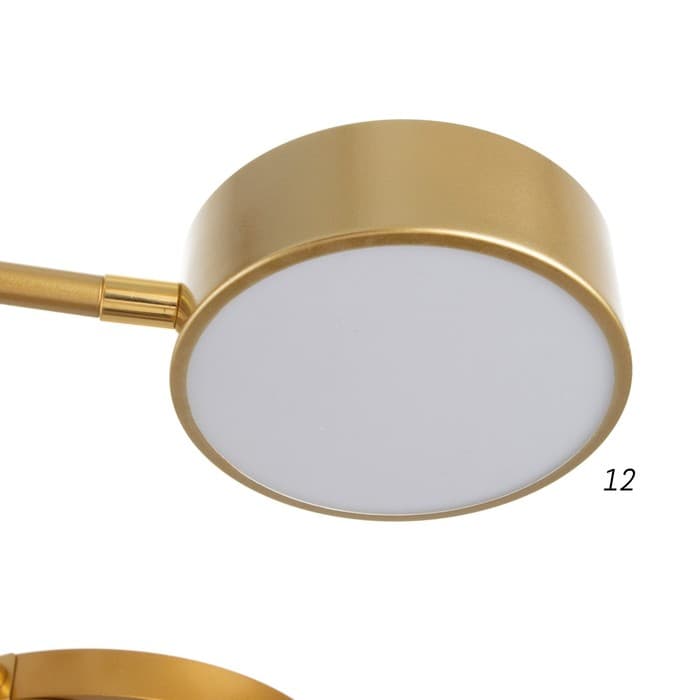 Люстра с ПДУ 2301/6GD LED 120 Вт 3000-6000К золото 75×75×8 см BayerLux