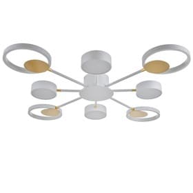 Люстра с ПДУ 2301/8WT LED 160 Вт 3000-6000К белый 93×93×8 см BayerLux