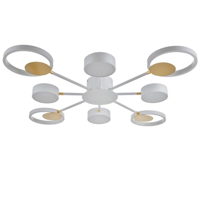 Люстра с ПДУ 2301/8WT LED 160 Вт 3000-6000К белый 93×93×8 см BayerLux