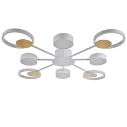 Люстра с ПДУ 2301/8WT LED 160 Вт 3000-6000К белый 93×93×8 см BayerLux