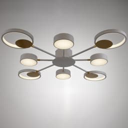 Люстра с ПДУ 2301/8WT LED 160 Вт 3000-6000К белый 93×93×8 см BayerLux