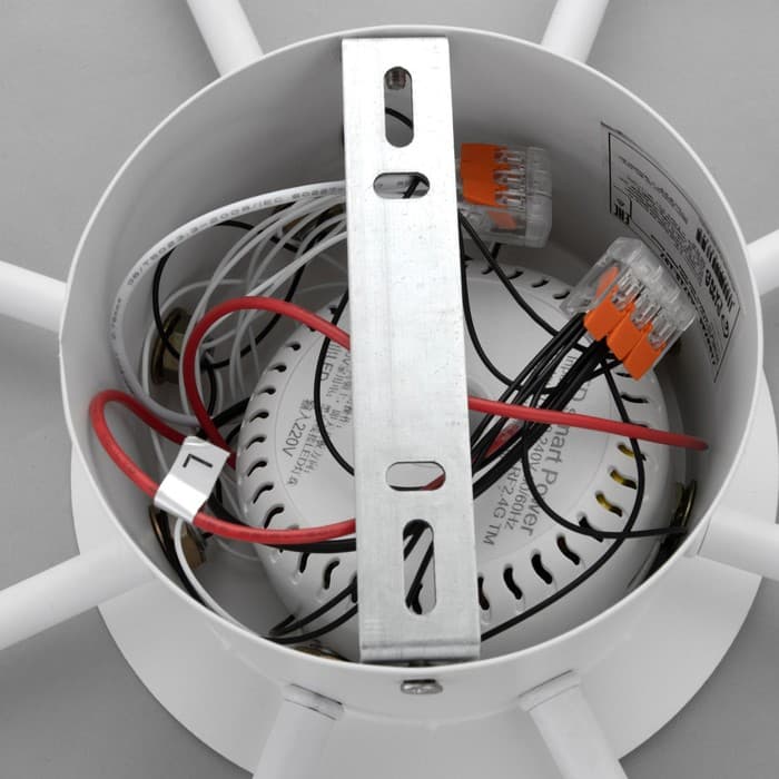 Люстра с ПДУ 2301/8WT LED 160 Вт 3000-6000К белый 93×93×8 см BayerLux