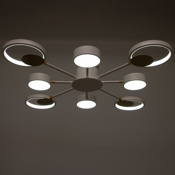 Люстра с ПДУ 2301/8WT LED 160 Вт 3000-6000К белый 93×93×8 см BayerLux