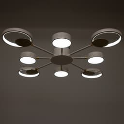 Люстра с ПДУ 2301/8WT LED 160 Вт 3000-6000К белый 93×93×8 см BayerLux