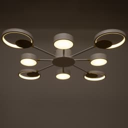 Люстра с ПДУ 2301/8WT LED 160 Вт 3000-6000К белый 93×93×8 см BayerLux