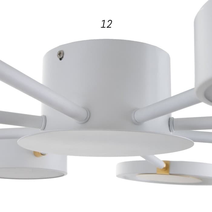 Люстра с ПДУ 2301/8WT LED 160 Вт 3000-6000К белый 93×93×8 см BayerLux