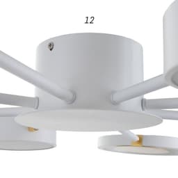 Люстра с ПДУ 2301/8WT LED 160 Вт 3000-6000К белый 93×93×8 см BayerLux