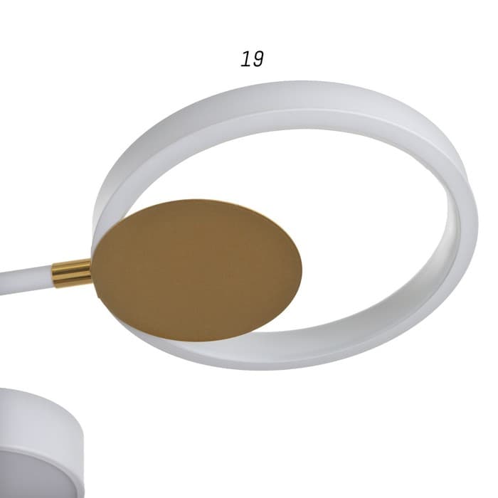 Люстра с ПДУ 2301/8WT LED 160 Вт 3000-6000К белый 93×93×8 см BayerLux