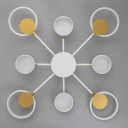 Люстра с ПДУ 2301/8WT LED 160 Вт 3000-6000К белый 93×93×8 см BayerLux