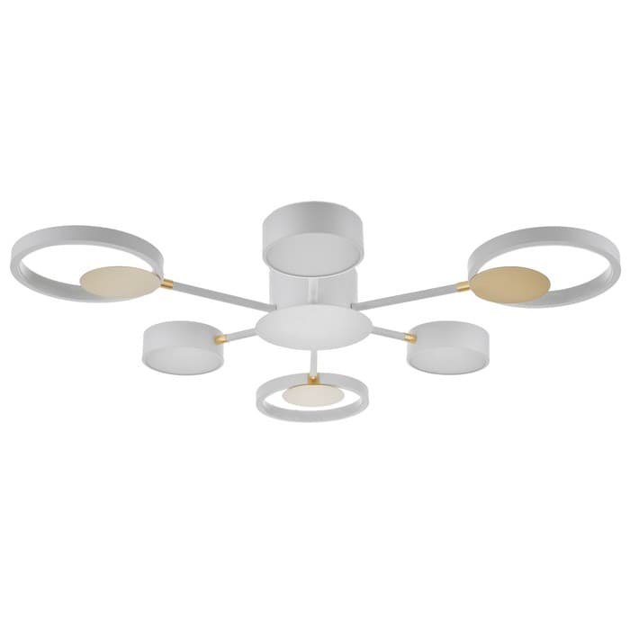 Люстра с ПДУ 2301/6WT LED 120 Вт 3000-6000К белый 75×75×8 см BayerLux