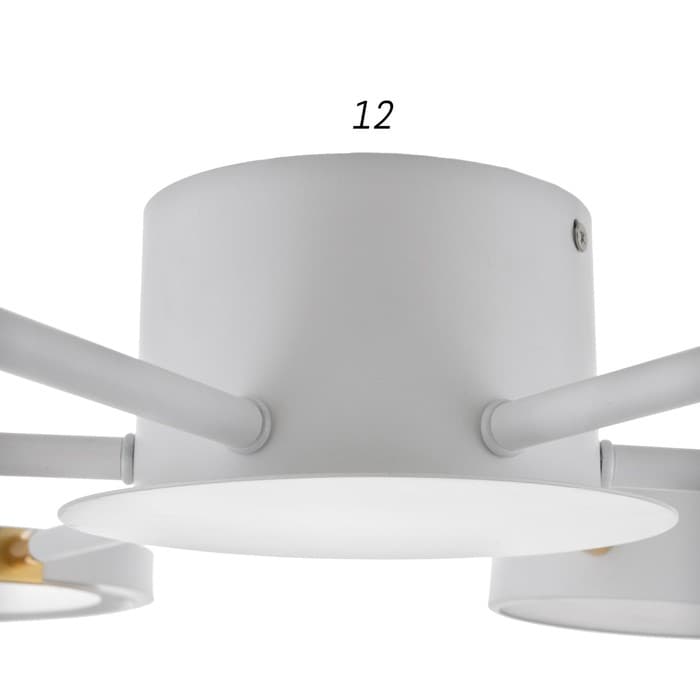 Люстра с ПДУ 2301/6WT LED 120 Вт 3000-6000К белый 75×75×8 см BayerLux