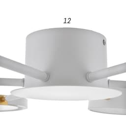 Люстра с ПДУ 2301/6WT LED 120 Вт 3000-6000К белый 75×75×8 см BayerLux