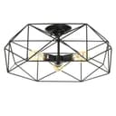 Светильник 2463/3E27 40 Вт черный 58×58×22 см BayerLux