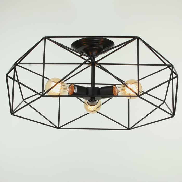 Светильник 2463/3E27 40 Вт черный 58×58×22 см BayerLux